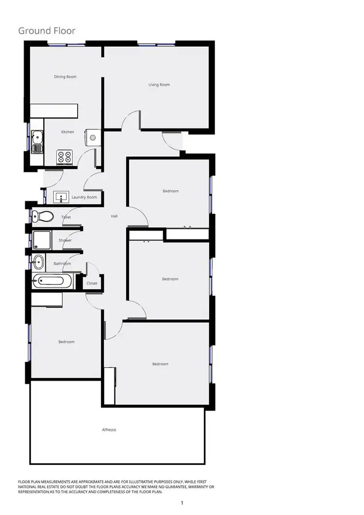 Floorplan of Homely house listing, 7 Anderson Street, Wodonga VIC 3690