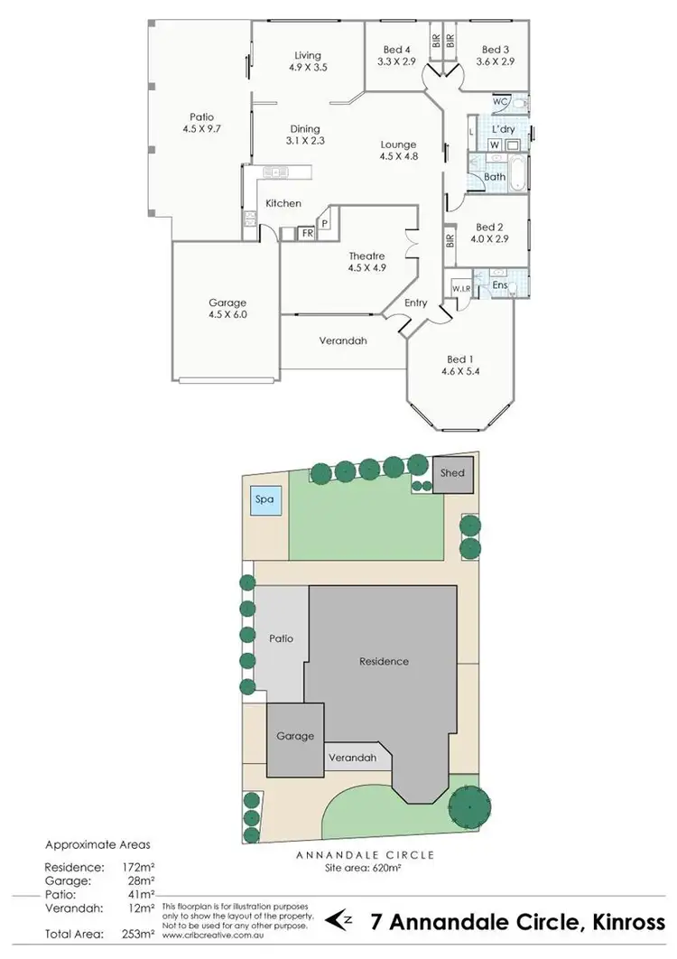 Floorplan of Homely house listing, 7 Annandale Circle, Kinross WA 6028
