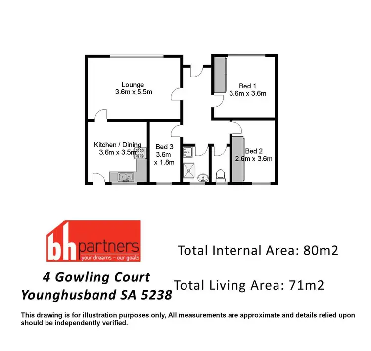 Floorplan of Homely house listing, 4 Gowling Court, Younghusband SA 5238