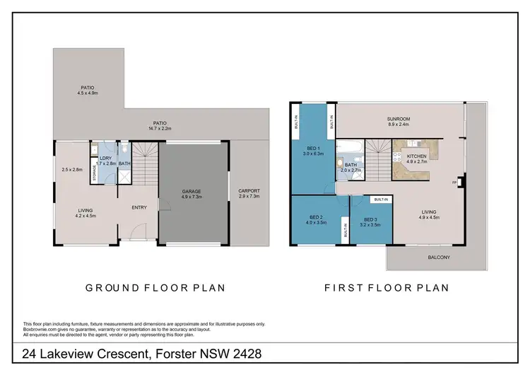 Floorplan of Homely house listing, 24 Lakeview Crescent, Forster NSW 2428