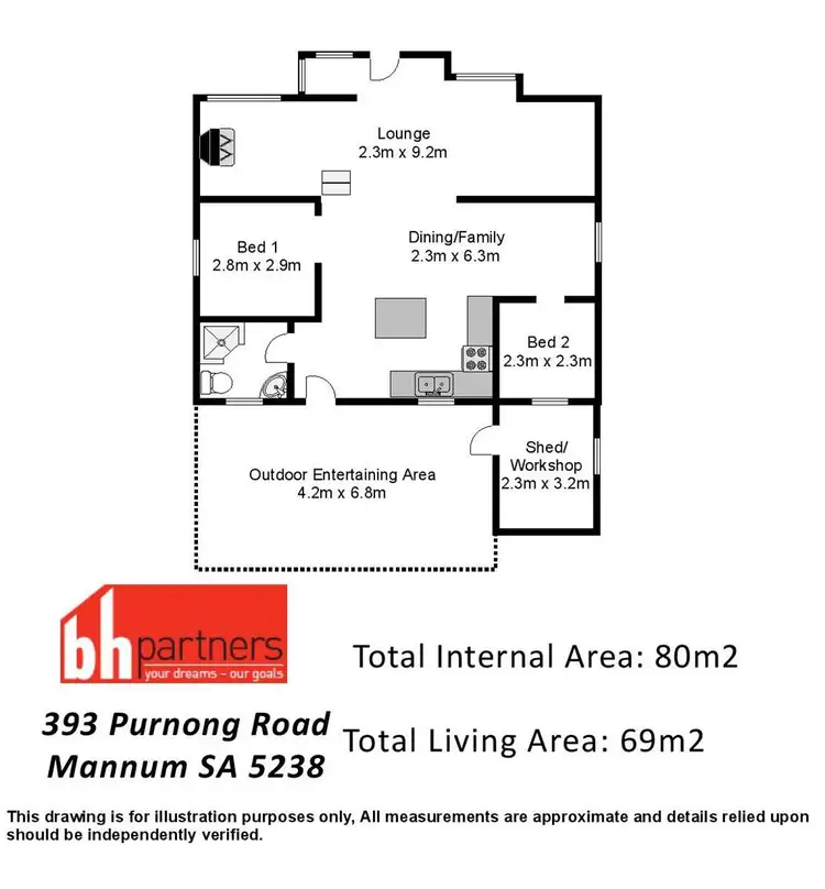 Floorplan of Homely house listing, 393 Purnong Road, Mannum SA 5238