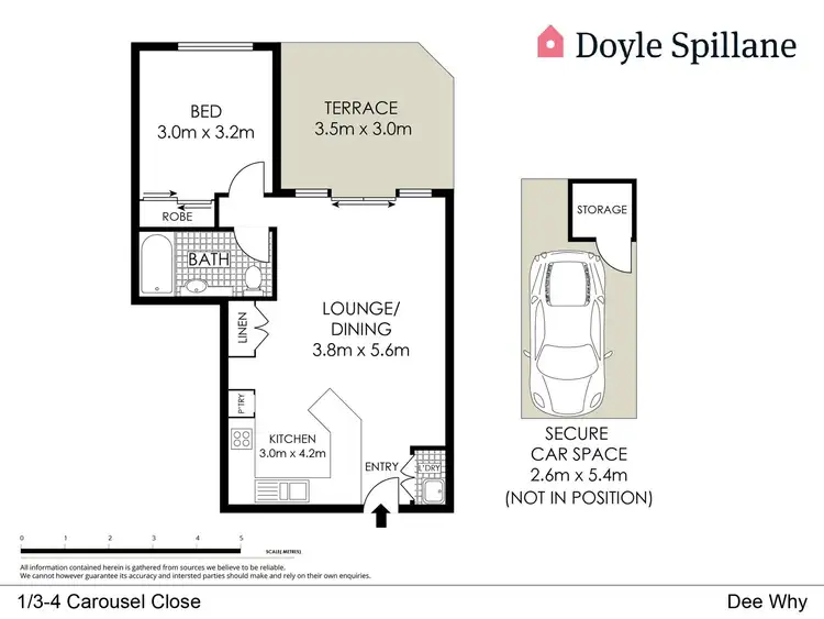 Floorplan of Homely unit listing, 1/3-4 Carousel Close, Cromer NSW 2099