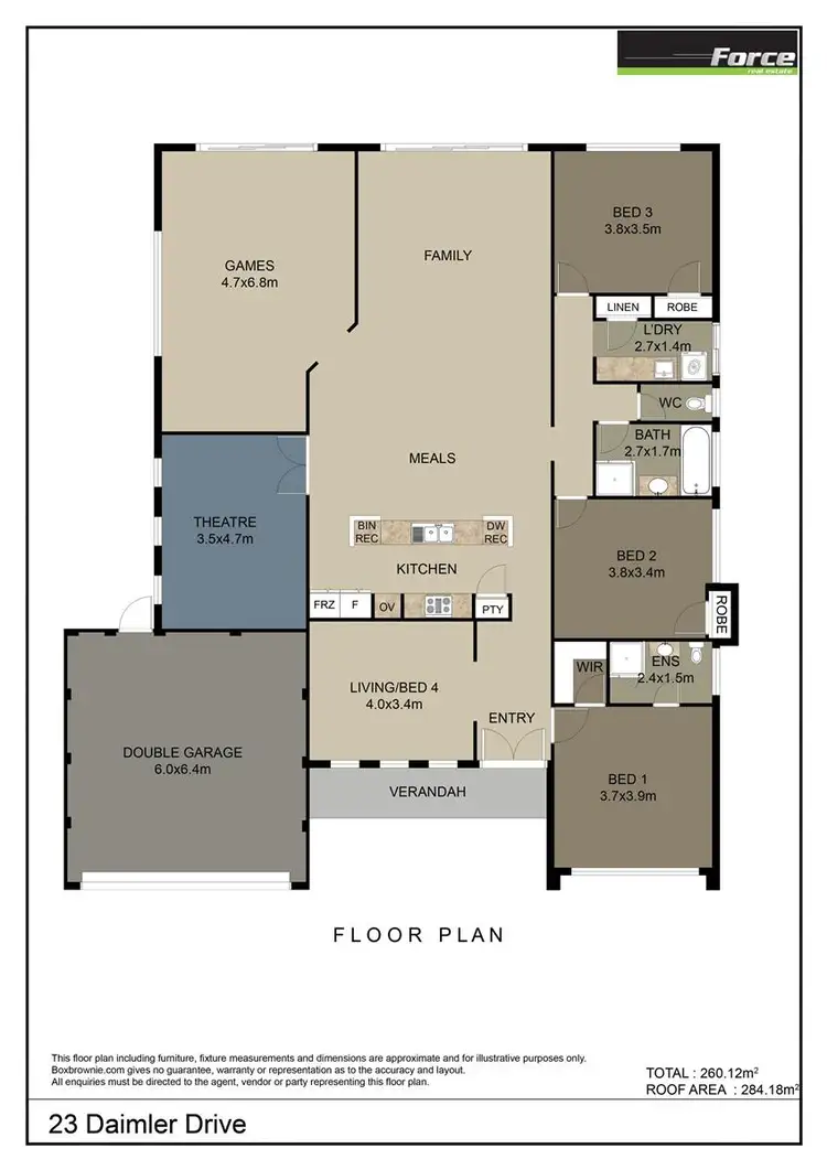 Floorplan of Homely house listing, 23 Daimler Drive, Tapping WA 6065
