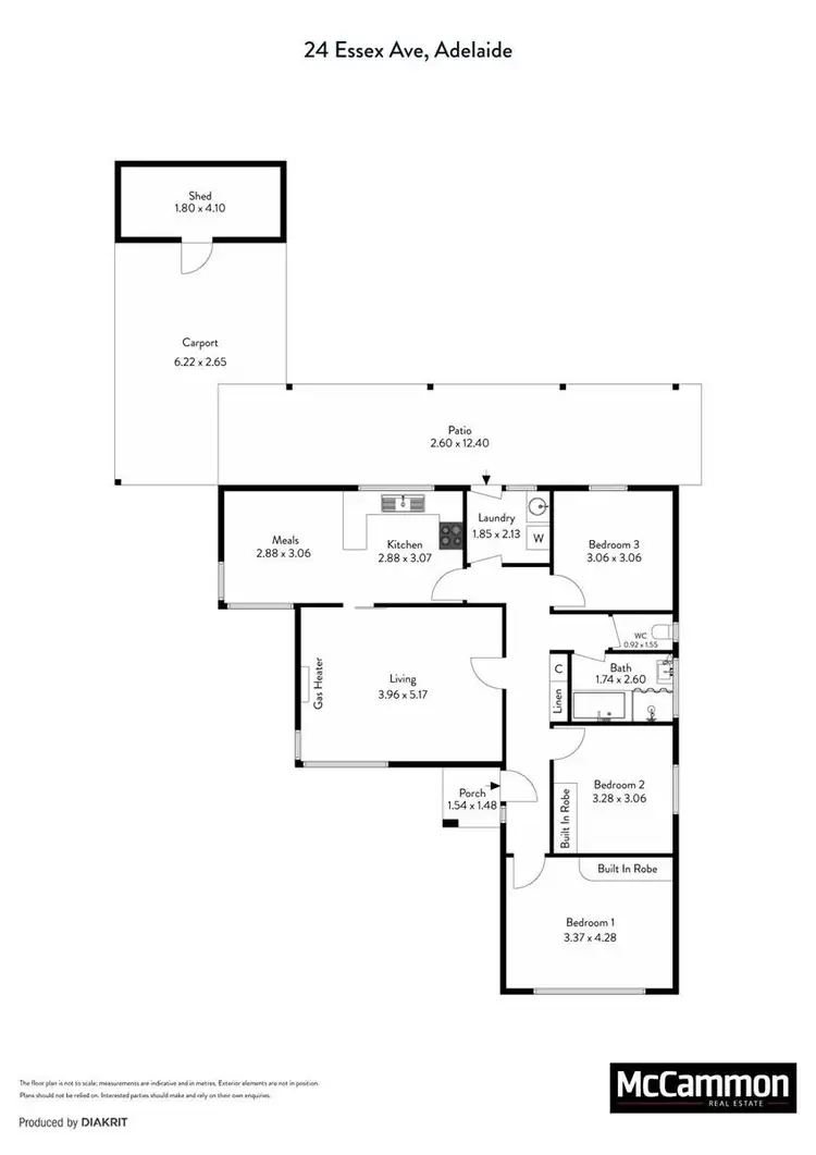 Floorplan of Homely house listing, 24 Essex Avenue, Clovelly Park SA 5042