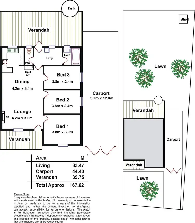 Floorplan of Homely house listing, 57 Durham Terrace, Ferryden Park SA 5010