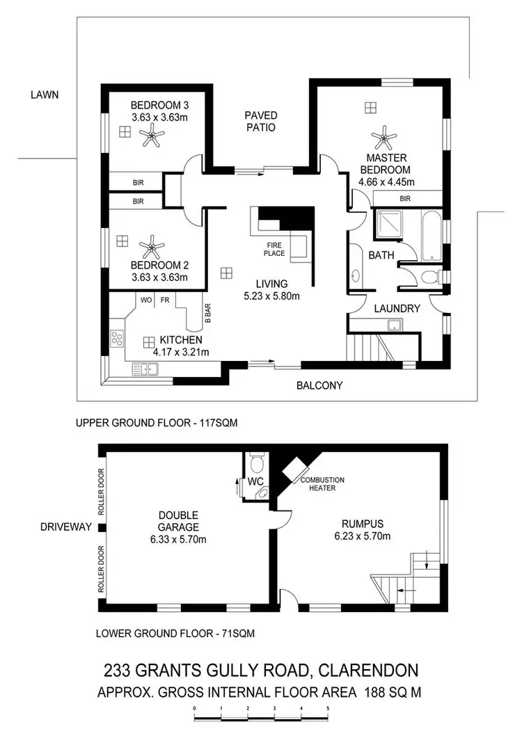 Floorplan of Homely house listing, 233 Grants Gully Road, Clarendon SA 5157