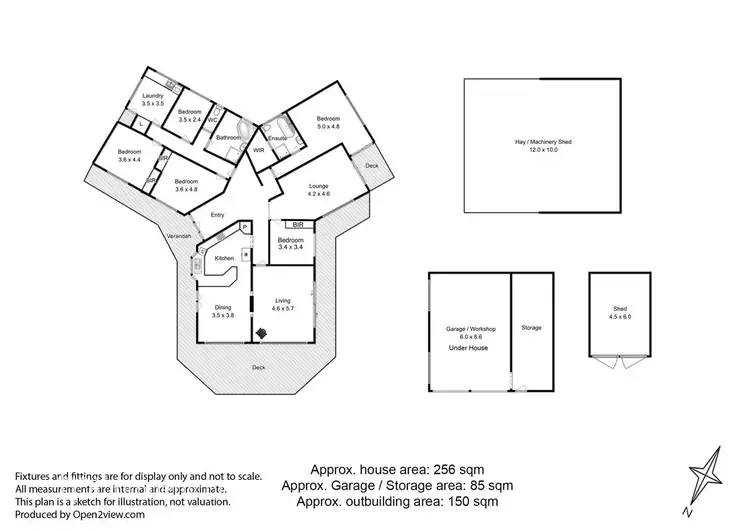 Floorplan of Homely house listing, 14 Packers Road, Huonville TAS 7109