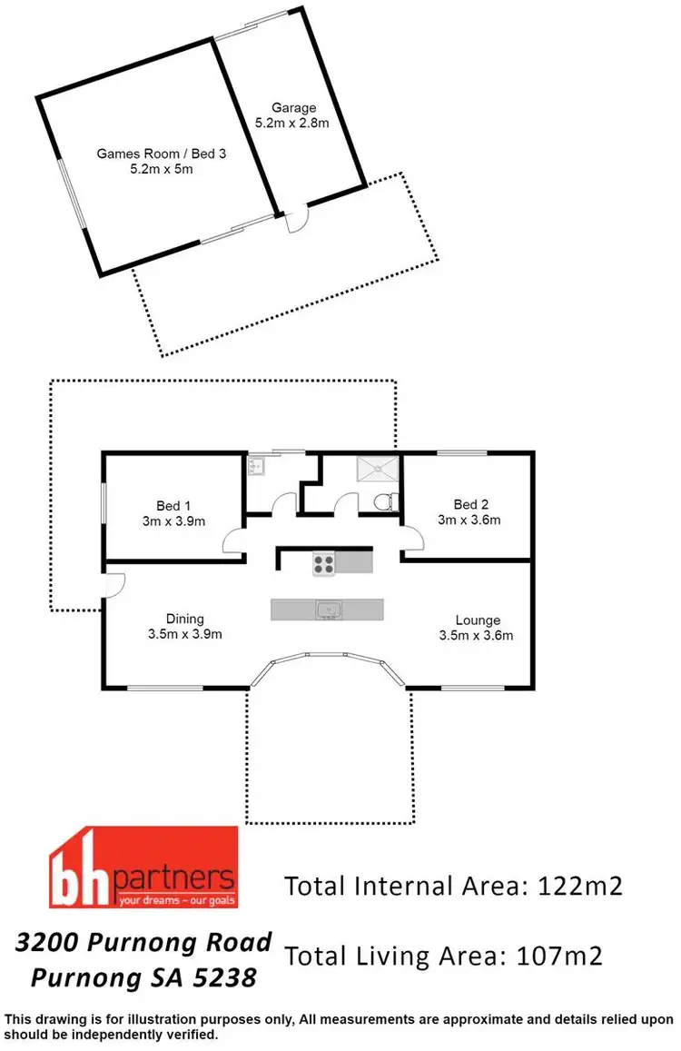 Floorplan of Homely rural property listing, 3200 Purnong Road, Purnong SA 5238