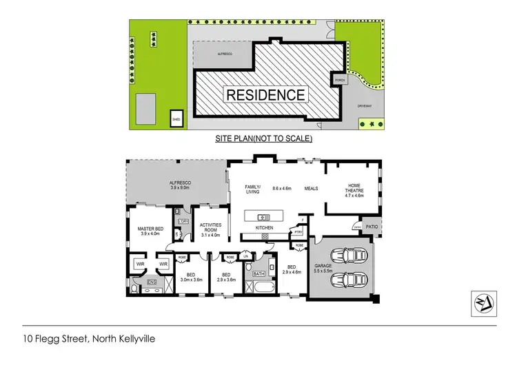 Floorplan of Homely house listing, 10 Flegg Street, Kellyville NSW 2155