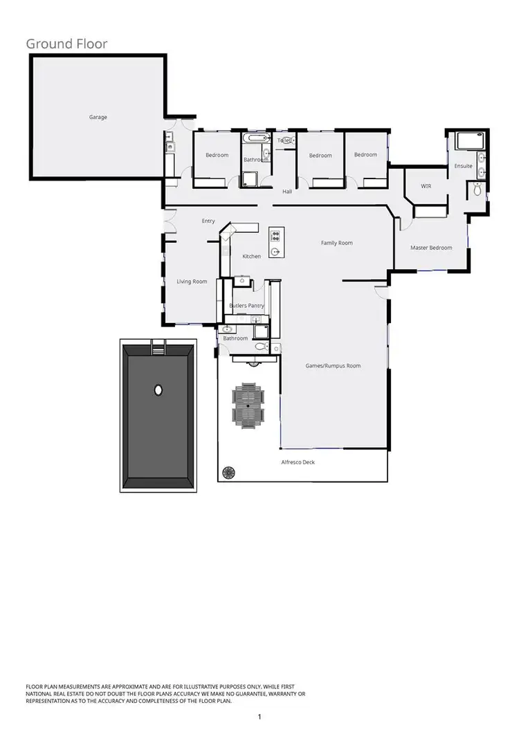 Floorplan of Homely house listing, 38 Hardys Road, Tallangatta VIC 3700