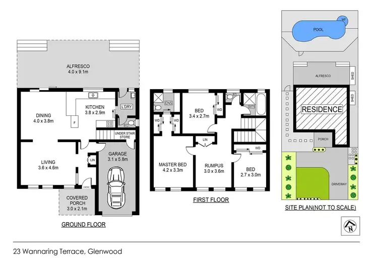 Floorplan of Homely house listing, 23 Wanaaring Terrace, Glenwood NSW 2768