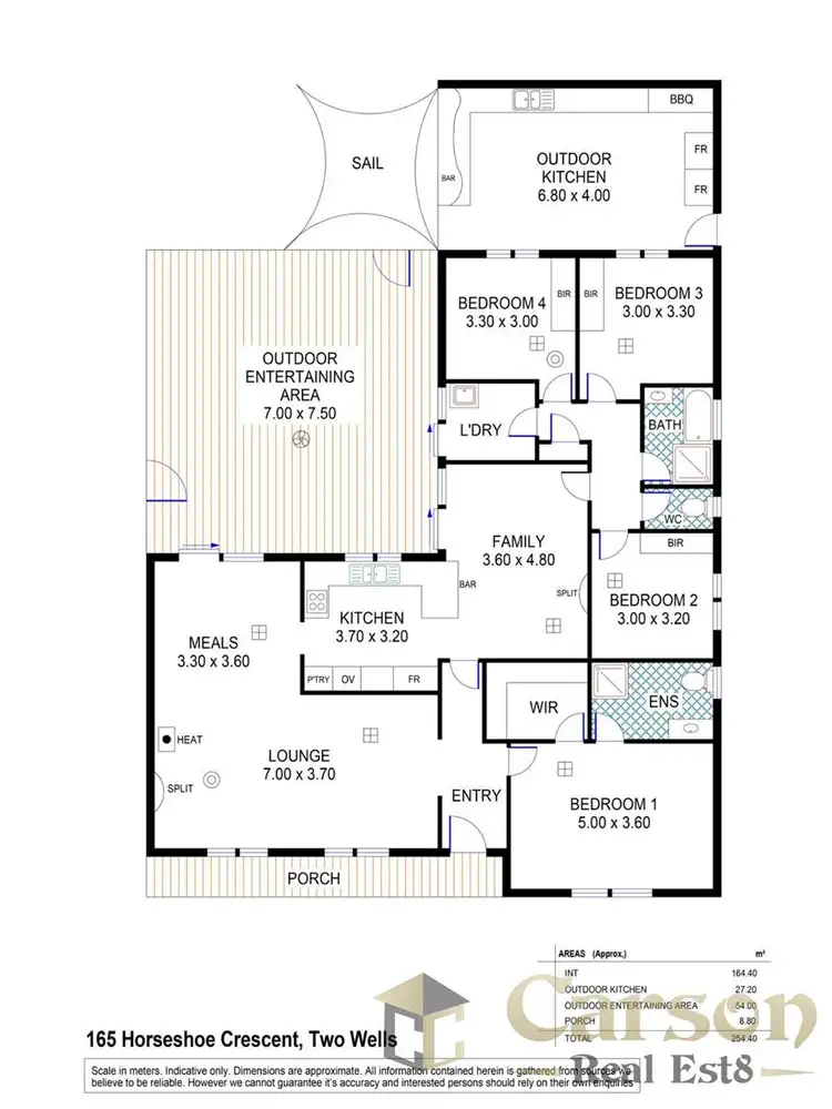 Floorplan of Homely rural property listing, 165 Horseshoe Crescent, Two Wells SA 5501