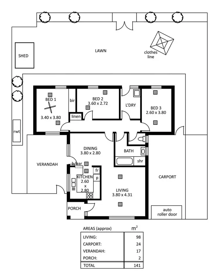 Floorplan of Homely house listing, 10 Surrey Street, Blair Athol SA 5084