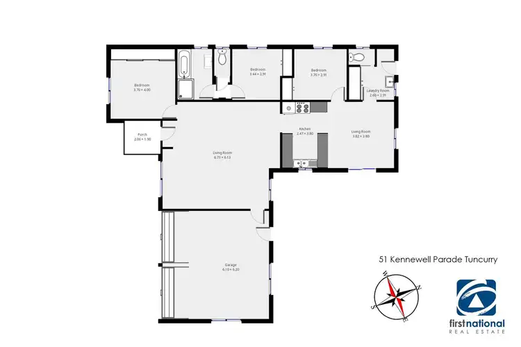 Floorplan of Homely house listing, 51 Kennewell Parade, Tuncurry NSW 2428