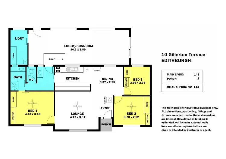 Floorplan of Homely house listing, 10 Gillerton Terrace, Edithburgh SA 5583