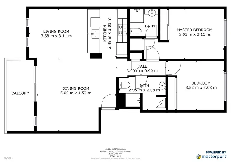 Floorplan of Homely unit listing, 14/79-83 Townson Avenue, Palm Beach QLD 4221