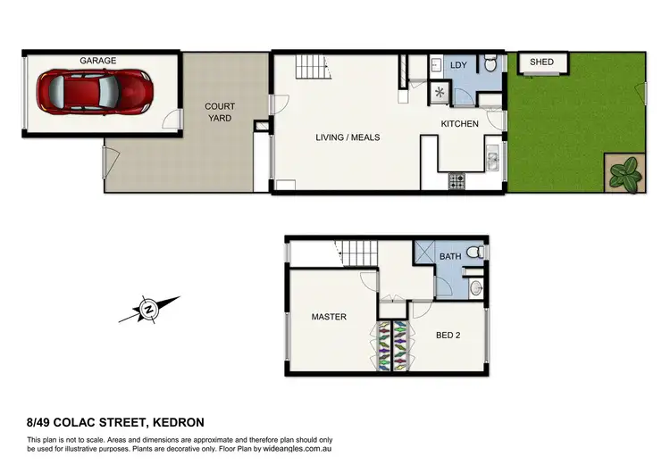 Floorplan of Homely townhouse listing, 08/49 Colac Street, Kedron QLD 4031