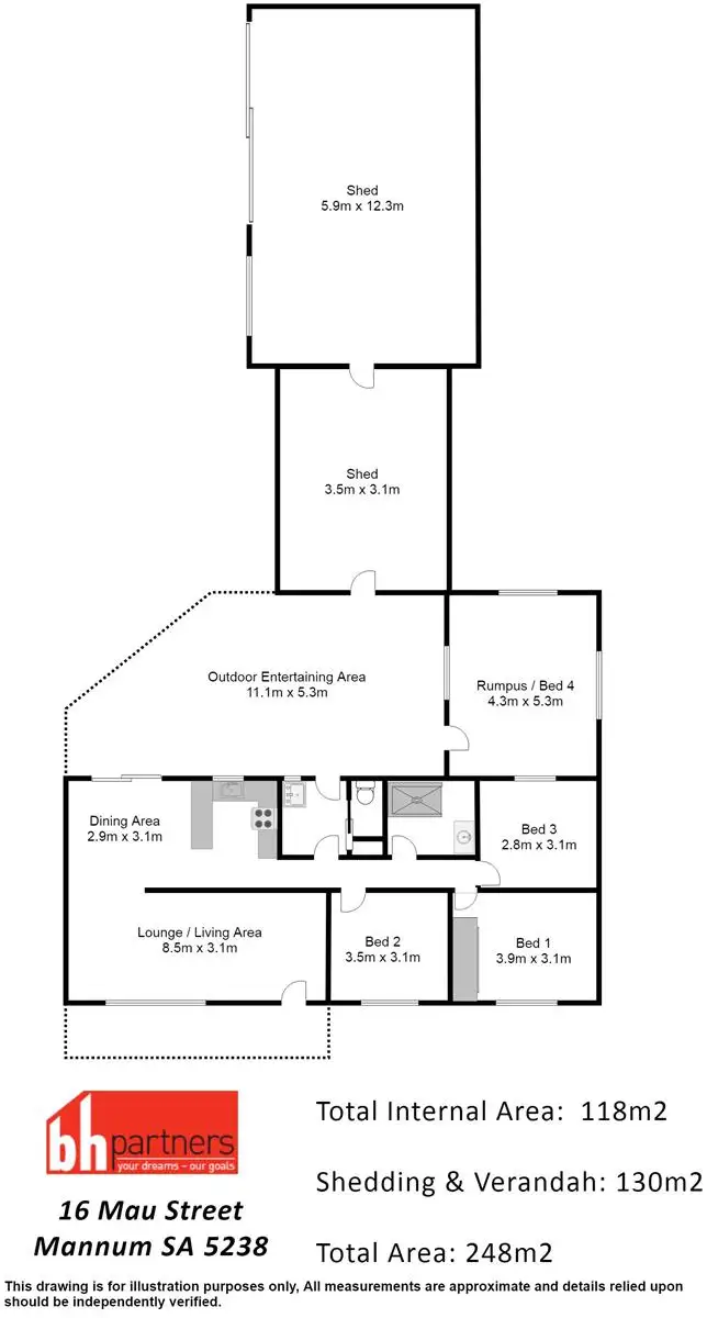Floorplan of Homely house listing, 16 Mau Street, Mannum SA 5238