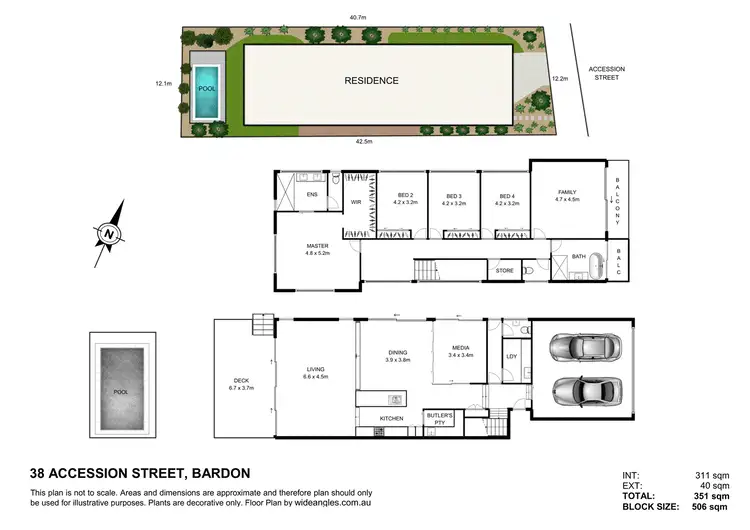 Floorplan of Homely house listing, 38 Accession Street, Bardon QLD 4065