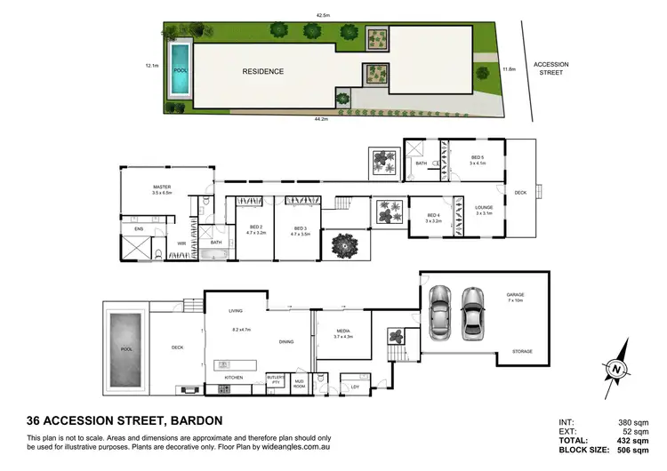 Floorplan of Homely house listing, 36 Accession Street, Bardon QLD 4065