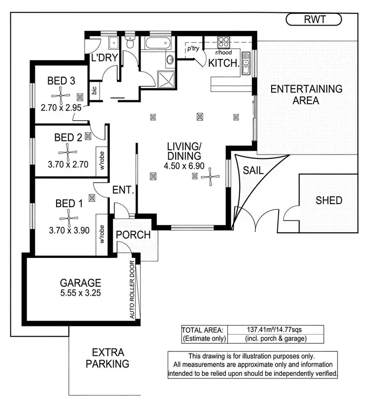 Floorplan of Homely house listing, 33A Flinders Street, Edwardstown SA 5039