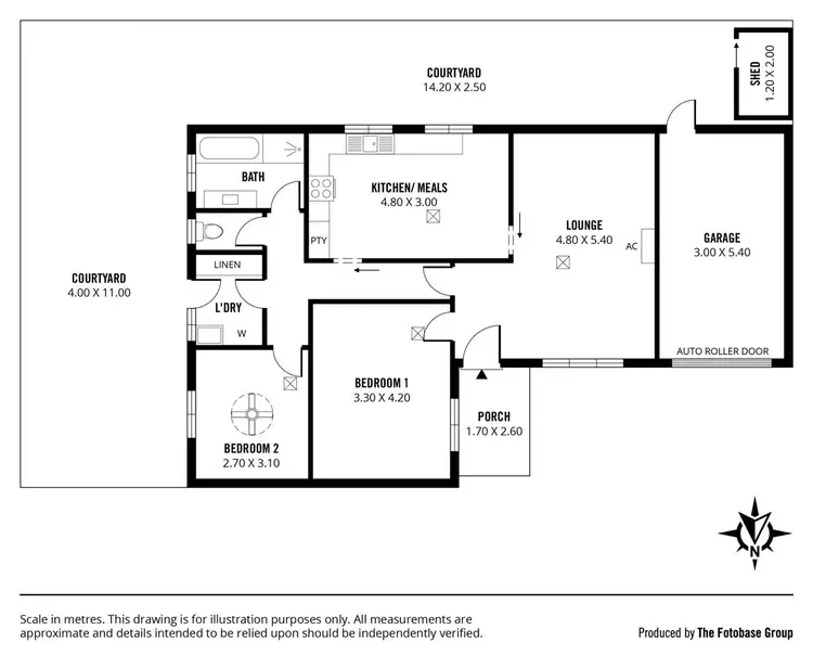 Floorplan of Homely unit listing, 4/11 Ormond Avenue, Daw Park SA 5041