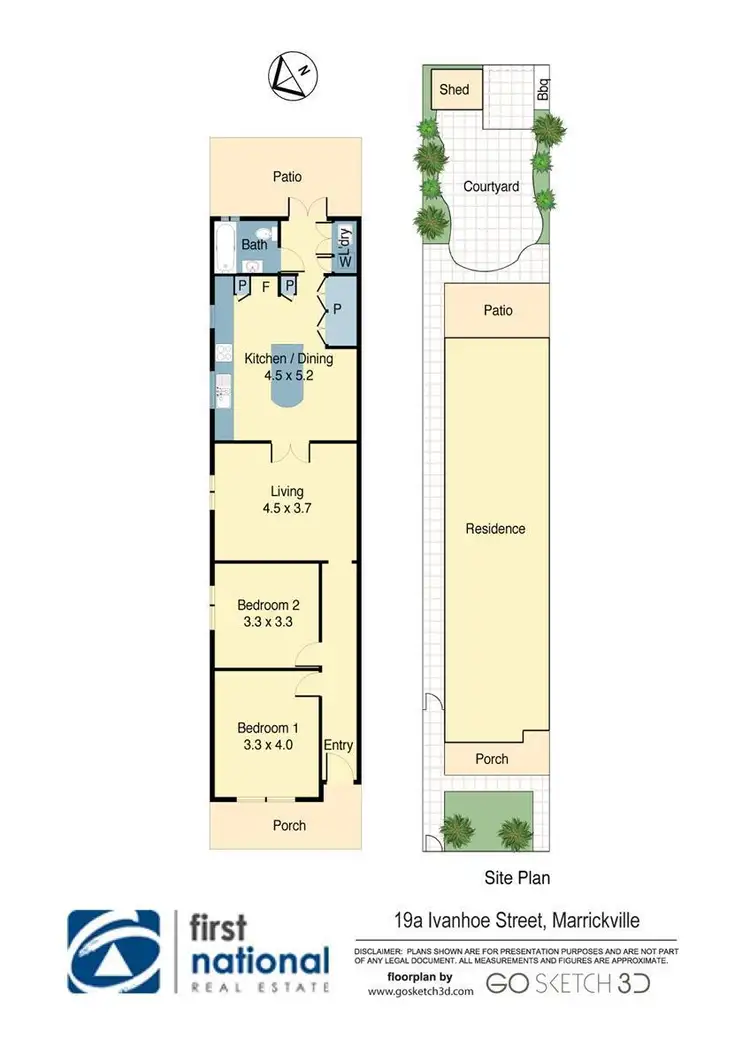 Floorplan of Homely house listing, 19A Ivanhoe Street, Marrickville NSW 2204