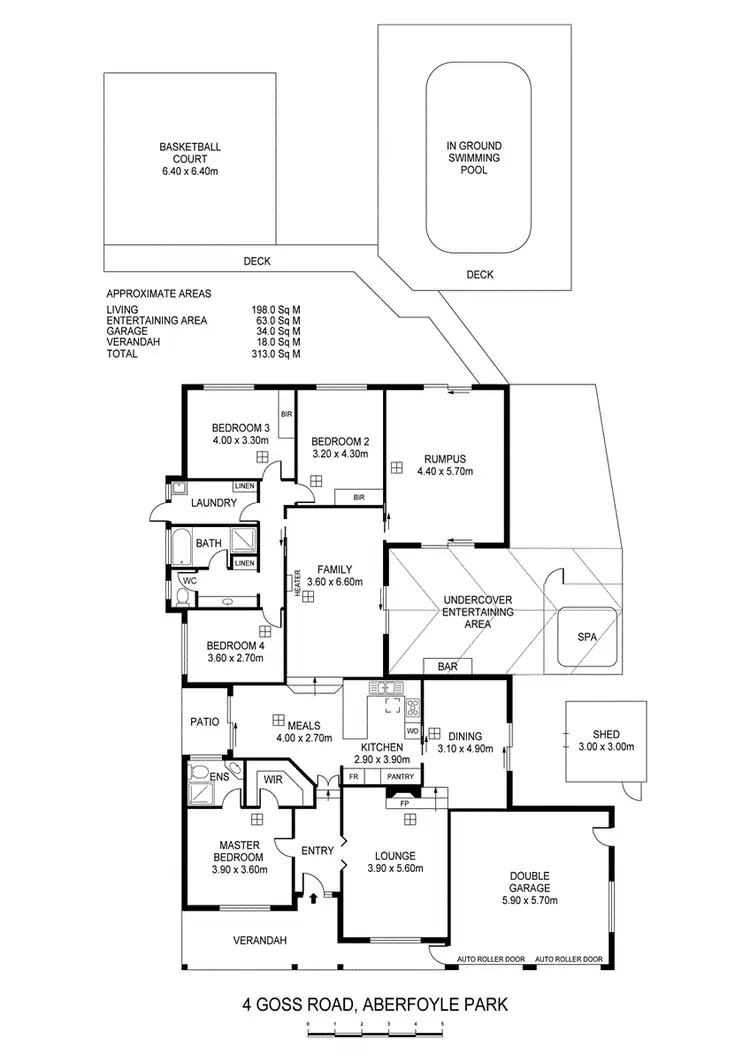 Floorplan of Homely house listing, 4 Goss Road, Aberfoyle Park SA 5159