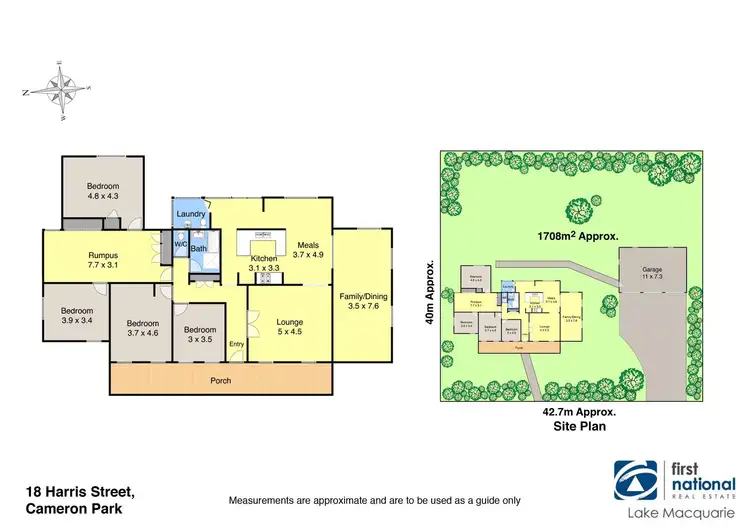 Floorplan of Homely house listing, 18 Harris Street, Cameron Park NSW 2285