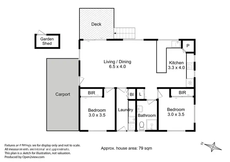 Floorplan of Homely house listing, 1/10 Lourdes Rise, Cygnet TAS 7112