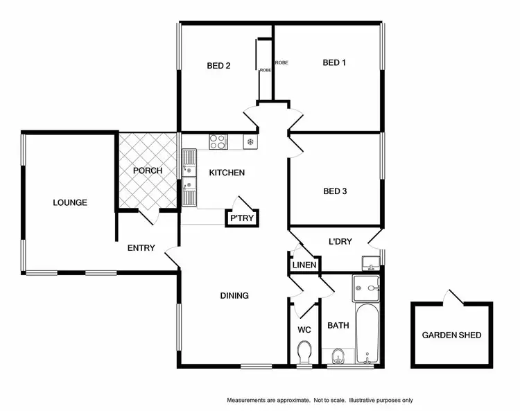 Floorplan of Homely house listing, 9 Rapsey Court, West Wodonga VIC 3690
