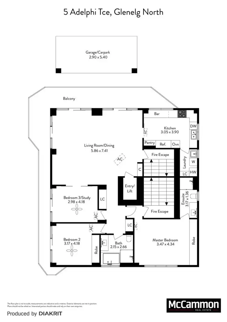 Floorplan of Homely apartment listing, 1/5 Adelphi Terrace, Glenelg North SA 5045