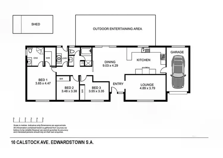 Floorplan of Homely house listing, 10 Calstock Avenue, Edwardstown SA 5039