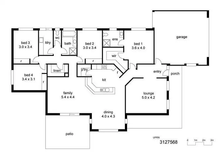 Floorplan of Homely house listing, 7 Wren Court, West Wodonga VIC 3690