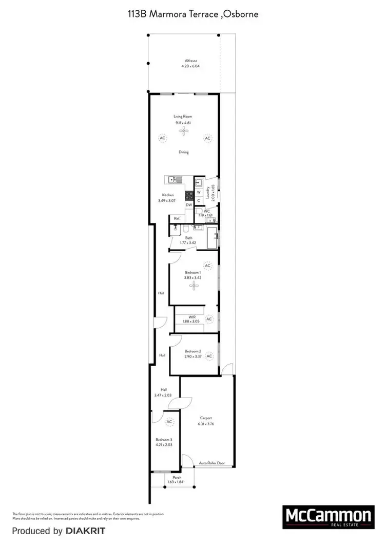 Floorplan of Homely house listing, 113B Marmora Terrace, Osborne SA 5017
