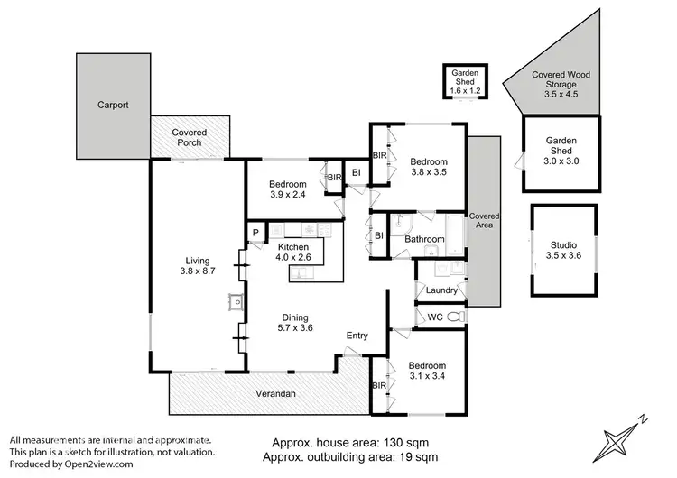 Floorplan of Homely house listing, 3 Fritton Drive, Dover TAS 7117