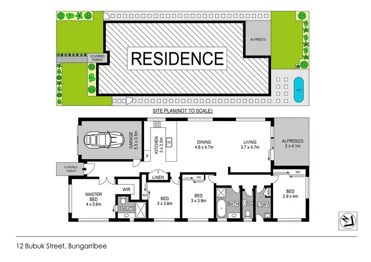 Floorplan of Homely house listing, 12 Bubuk Street, Bungarribee NSW 2767