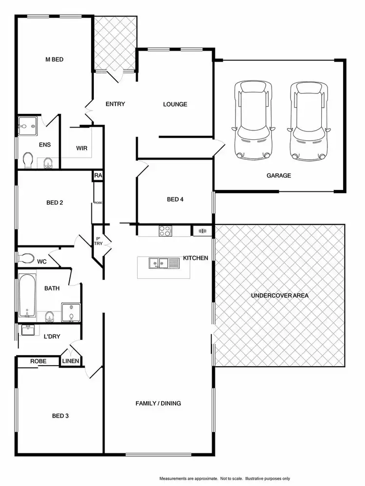 Floorplan of Homely house listing, 4 Maygar Avenue, Wodonga VIC 3690