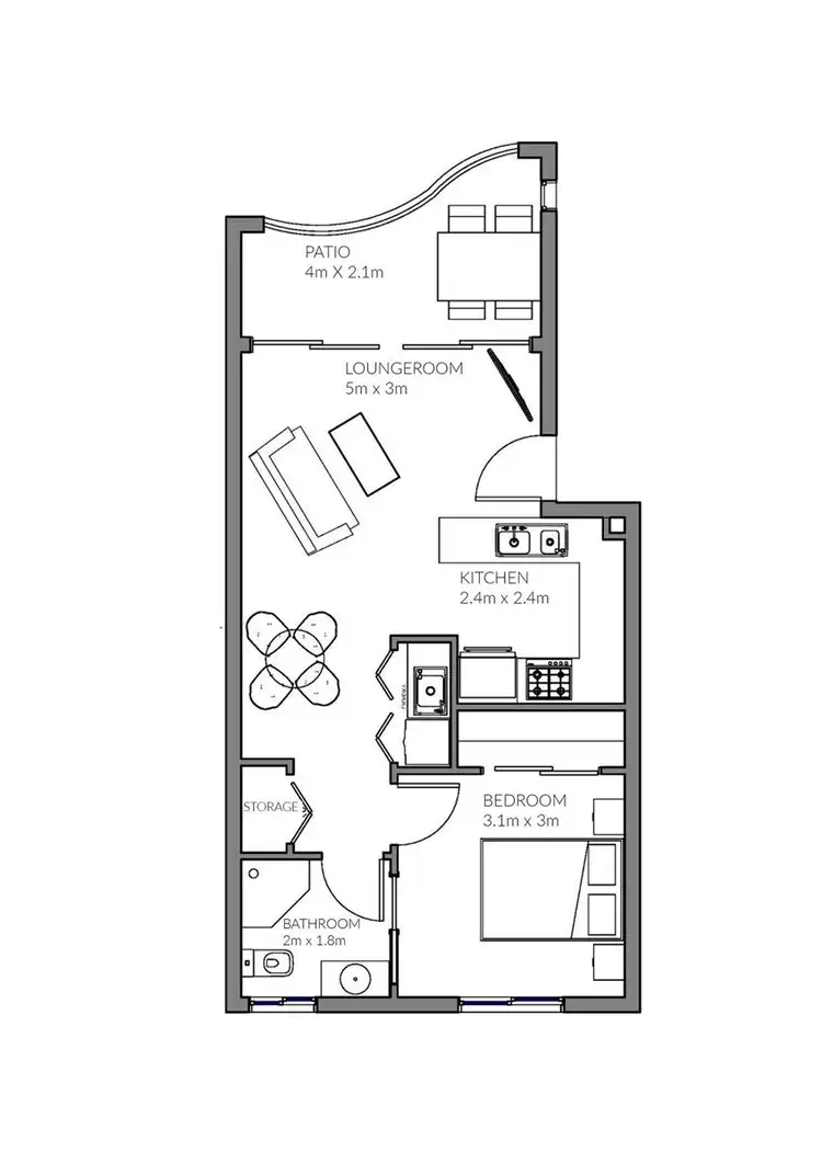Floorplan of Homely unit listing, 19/2607 Gold Coast Highway, Mermaid Beach QLD 4218