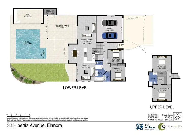 Floorplan of Homely house listing, 32 Hibertia Avenue, Elanora QLD 4221
