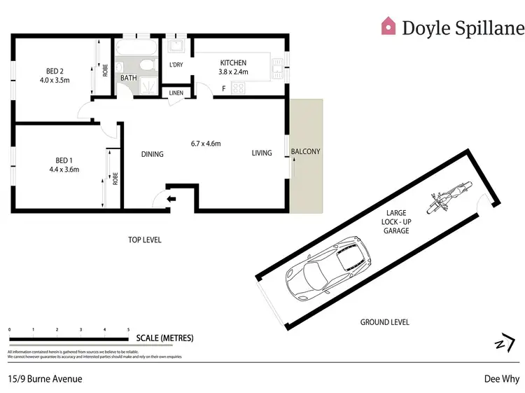 Floorplan of Homely unit listing, 15/9 Burne Avenue, Dee Why NSW 2099