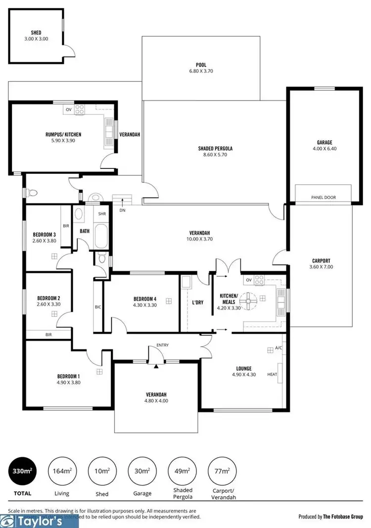 Floorplan of Homely house listing, 42 Liberman Road, Para Hills SA 5096