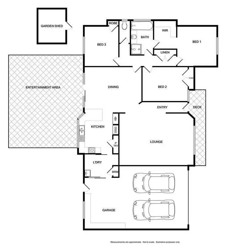 Floorplan of Homely house listing, 8 David Place, Wodonga VIC 3690