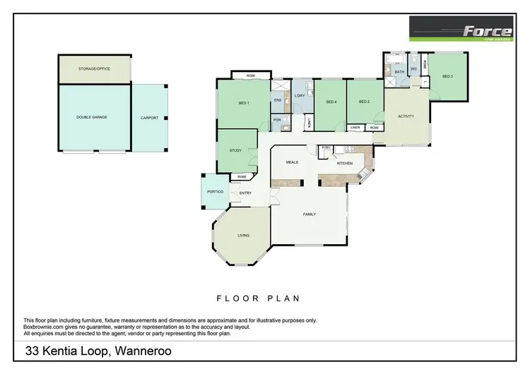 Floorplan of Homely house listing, 33 Kentia Loop, Wanneroo WA 6065