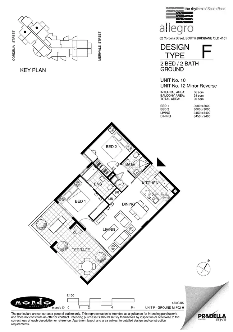 Floorplan of Homely apartment listing, 12/62 Cordelia Street, South Brisbane QLD 4101