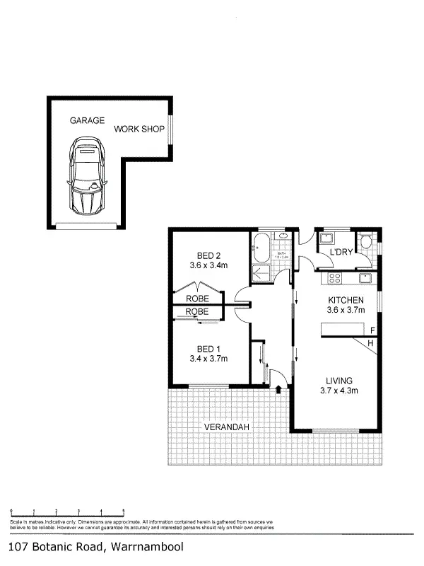 Floorplan of Homely house listing, 107 Botanic Road, Warrnambool VIC 3280