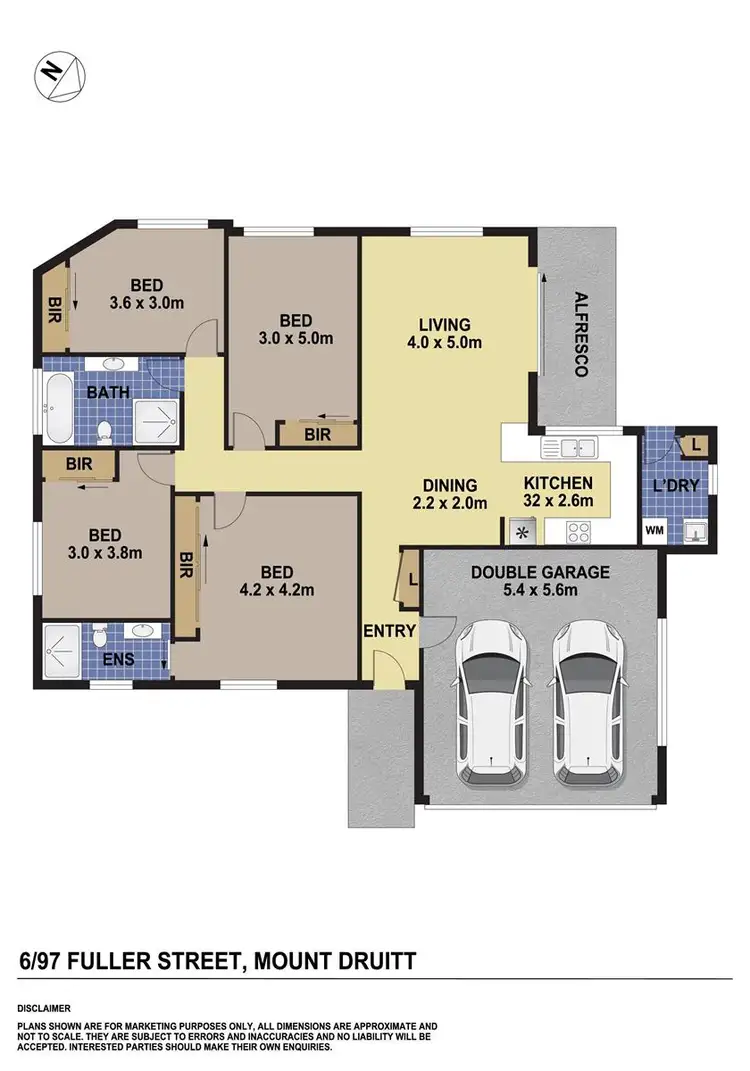 Floorplan of Homely villa listing, 6/97 Fuller Street, Mount Druitt NSW 2770