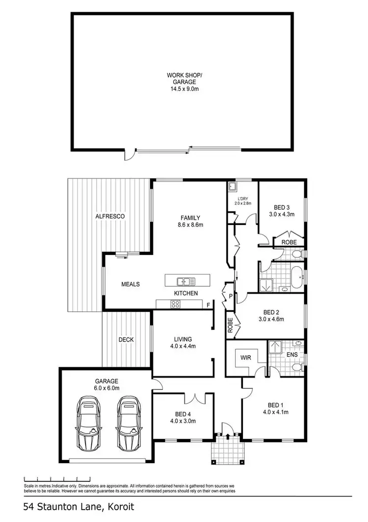 Floorplan of Homely house listing, 54 Stauntons Lane, Koroit VIC 3282