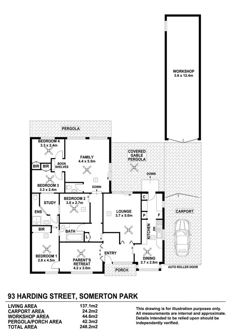 Floorplan of Homely house listing, 93 Harding Street, Somerton Park SA 5044