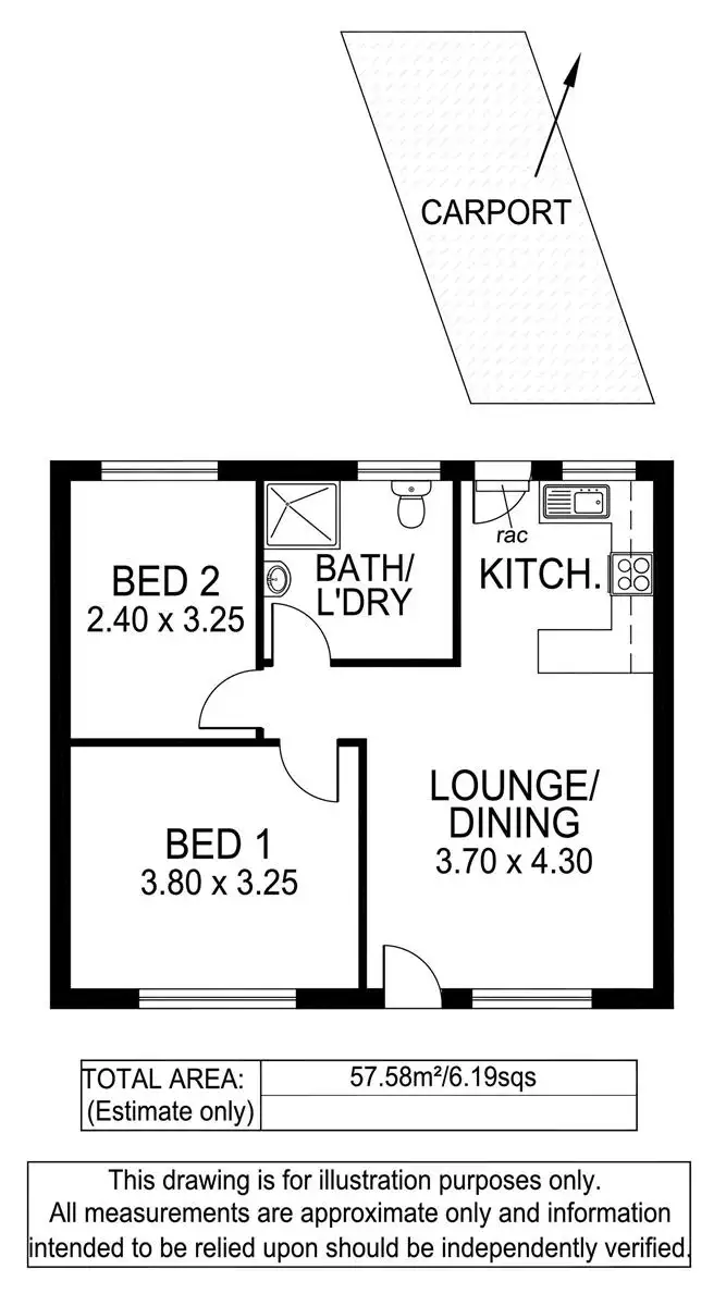 Floorplan of Homely unit listing, 9/84 Lipsett Terrace, Brooklyn Park SA 5032